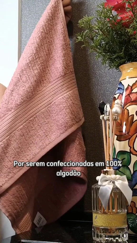 10 Toalhas de Banho Gigante Buddemeyer - Toalha Banhão Fio Penteado Canelado - 100% Algodão