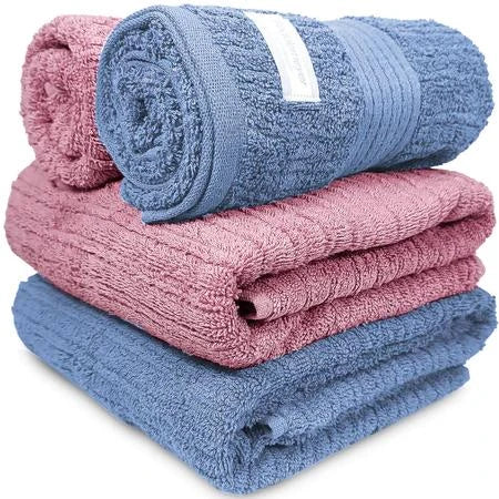 10 Toalhas de Banho Gigante Buddemeyer - Toalha Banhão Fio Penteado Canelado - 100% Algodão