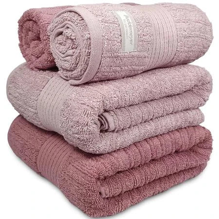 10 Toalhas de Banho Gigante Buddemeyer - Toalha Banhão Fio Penteado Canelado - 100% Algodão