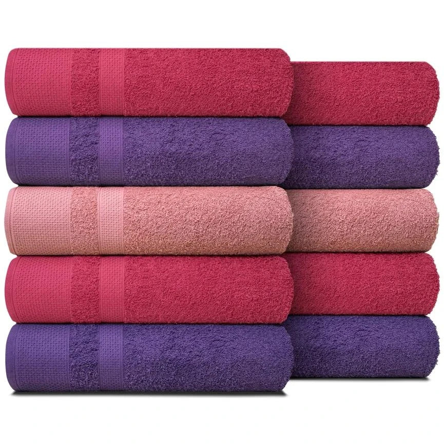 Kit 10 Toalhas de Banho Gigantes Paris 100% Algodão 80x150cm - 500g/m Masculino