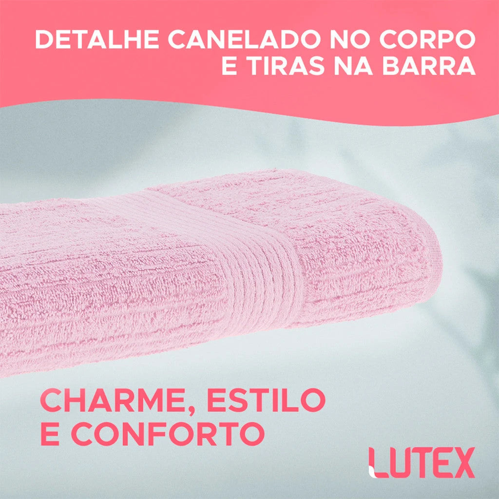 10 Toalhas de Banho Gigante Buddemeyer - Toalha Banhão Fio Penteado Canelado - 100% Algodão