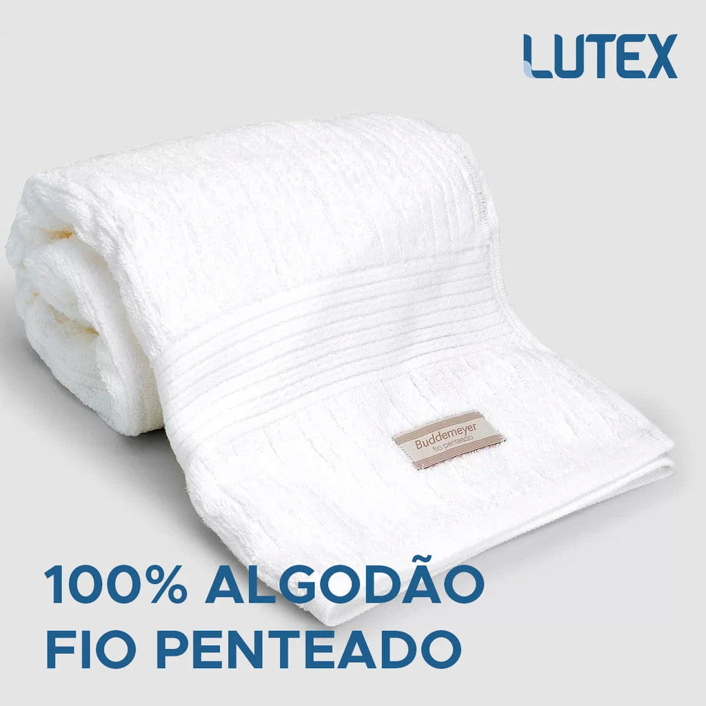 10 Toalhas de Banho Gigante Buddemeyer - Toalha Banhão Fio Penteado Canelado - 100% Algodão