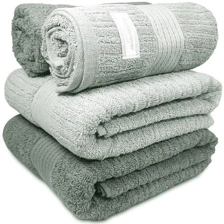 10 Toalhas de Banho Gigante Buddemeyer - Toalha Banhão Fio Penteado Canelado - 100% Algodão