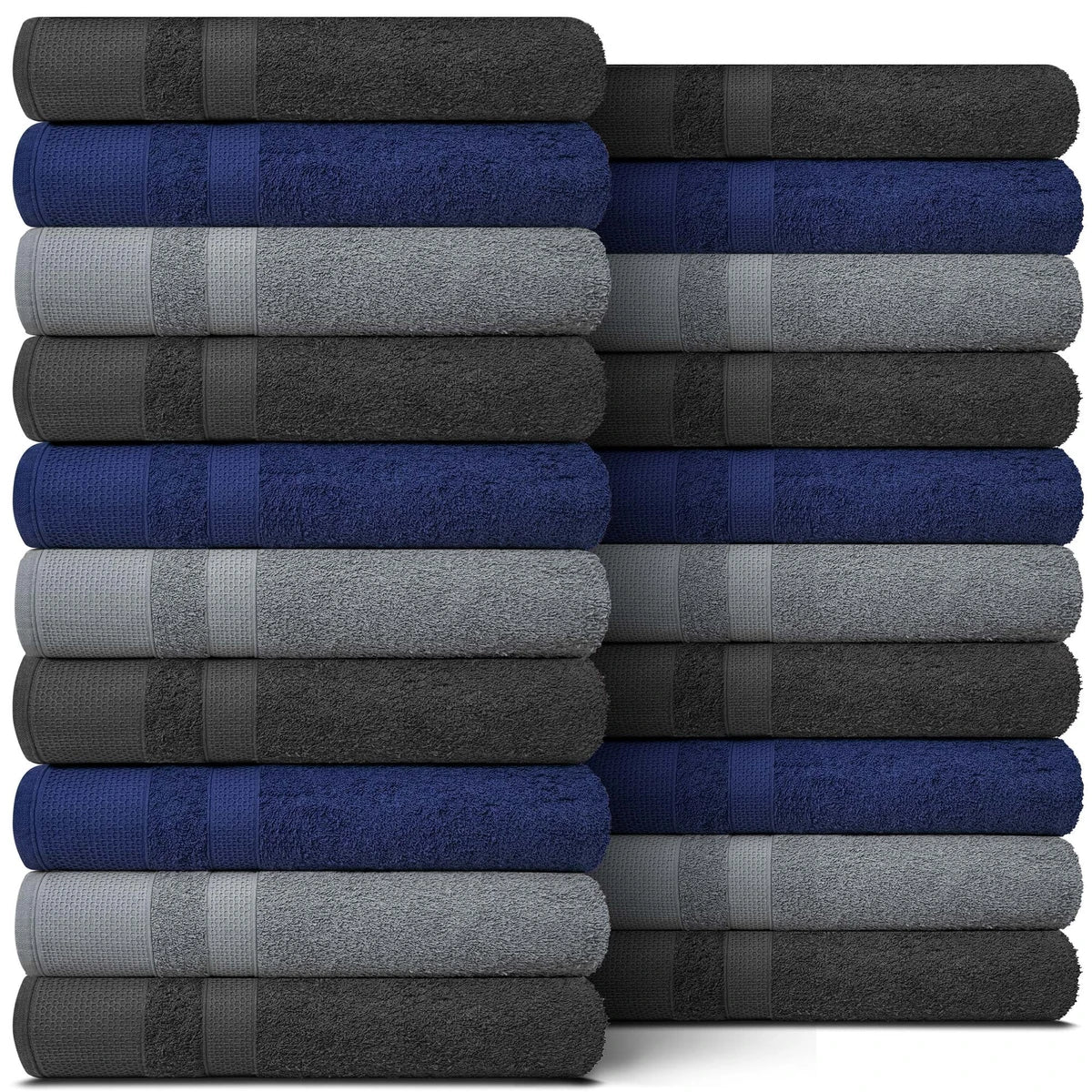 Kit 20 Toalhas de Banho Gigantes Paris 100% Algodão 80x150cm - 500g/m Masculino