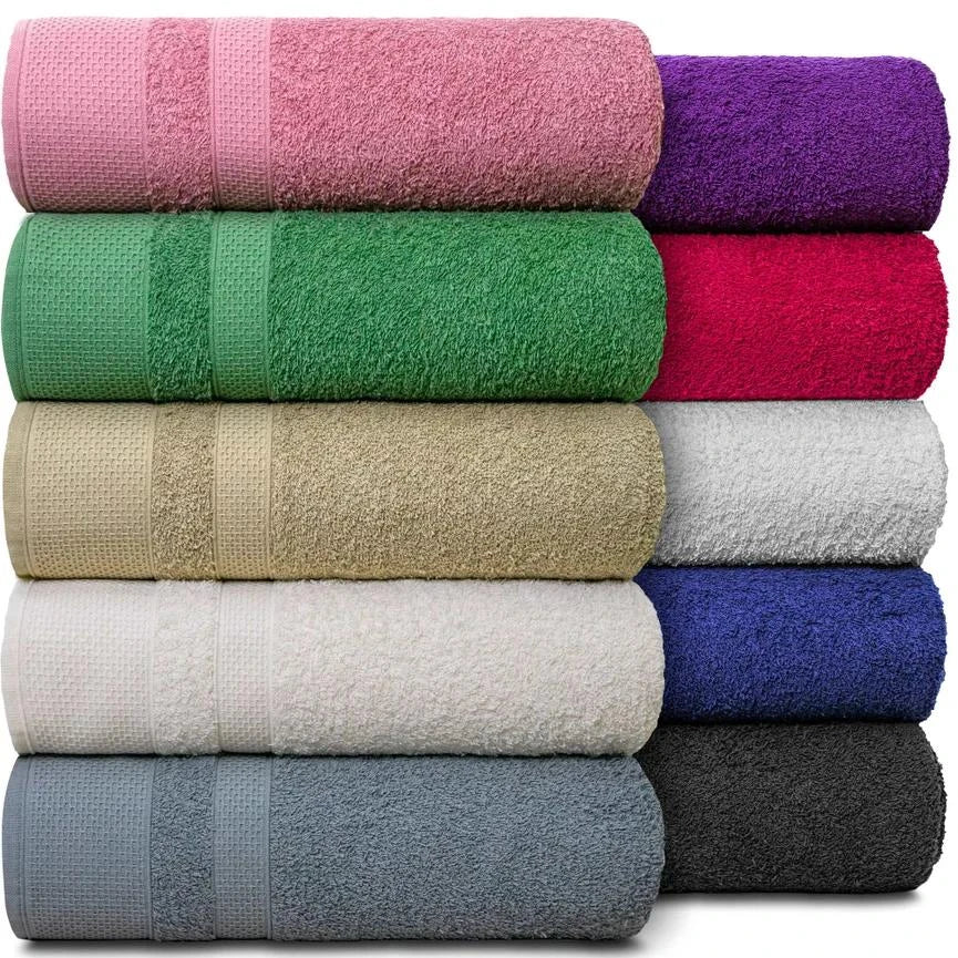 Kit 10 Toalhas de Banho Gigantes Paris 100% Algodão 80x150cm - 500g/m Masculino